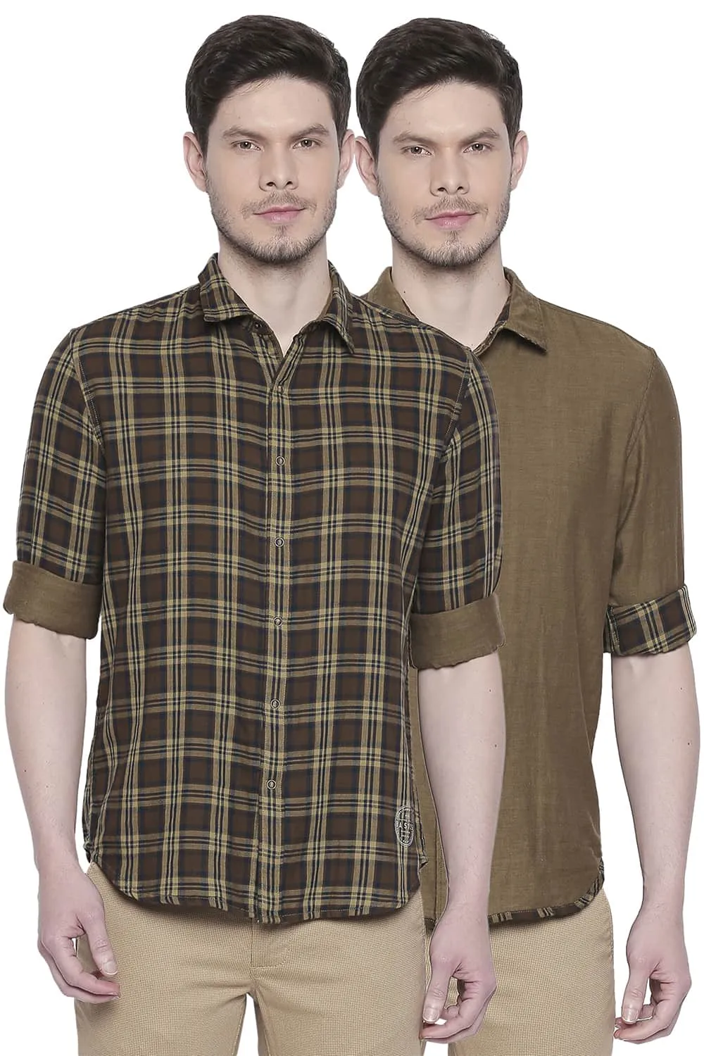 Slim Fit Reversible Shirt