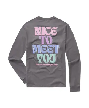 Southern Shirt - Nice To Meet You Puff Print Tee LS