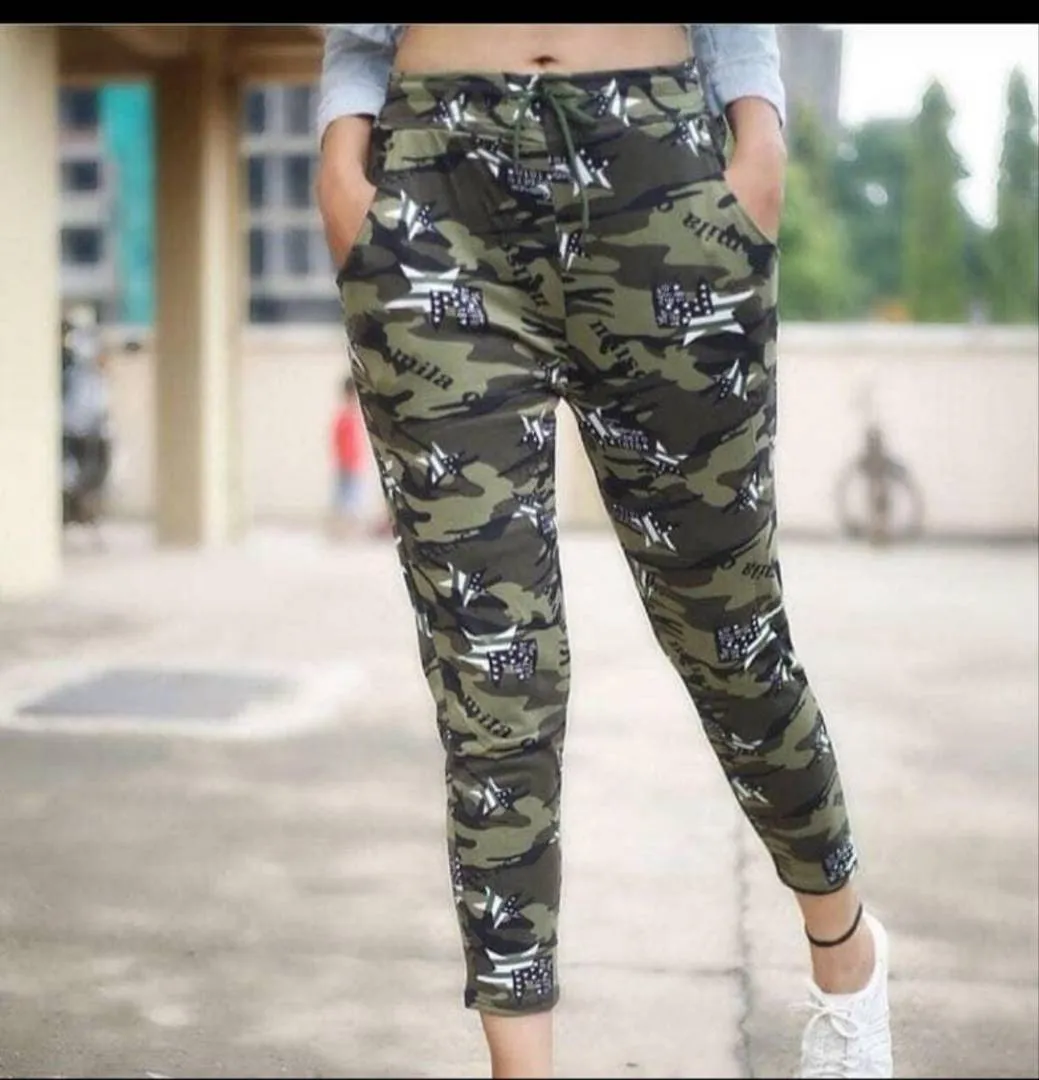 Stylish Camouflage Printed Jeggings