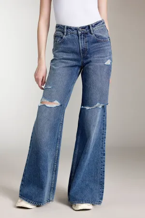 Stylish Ripped Straight Fit Jeans