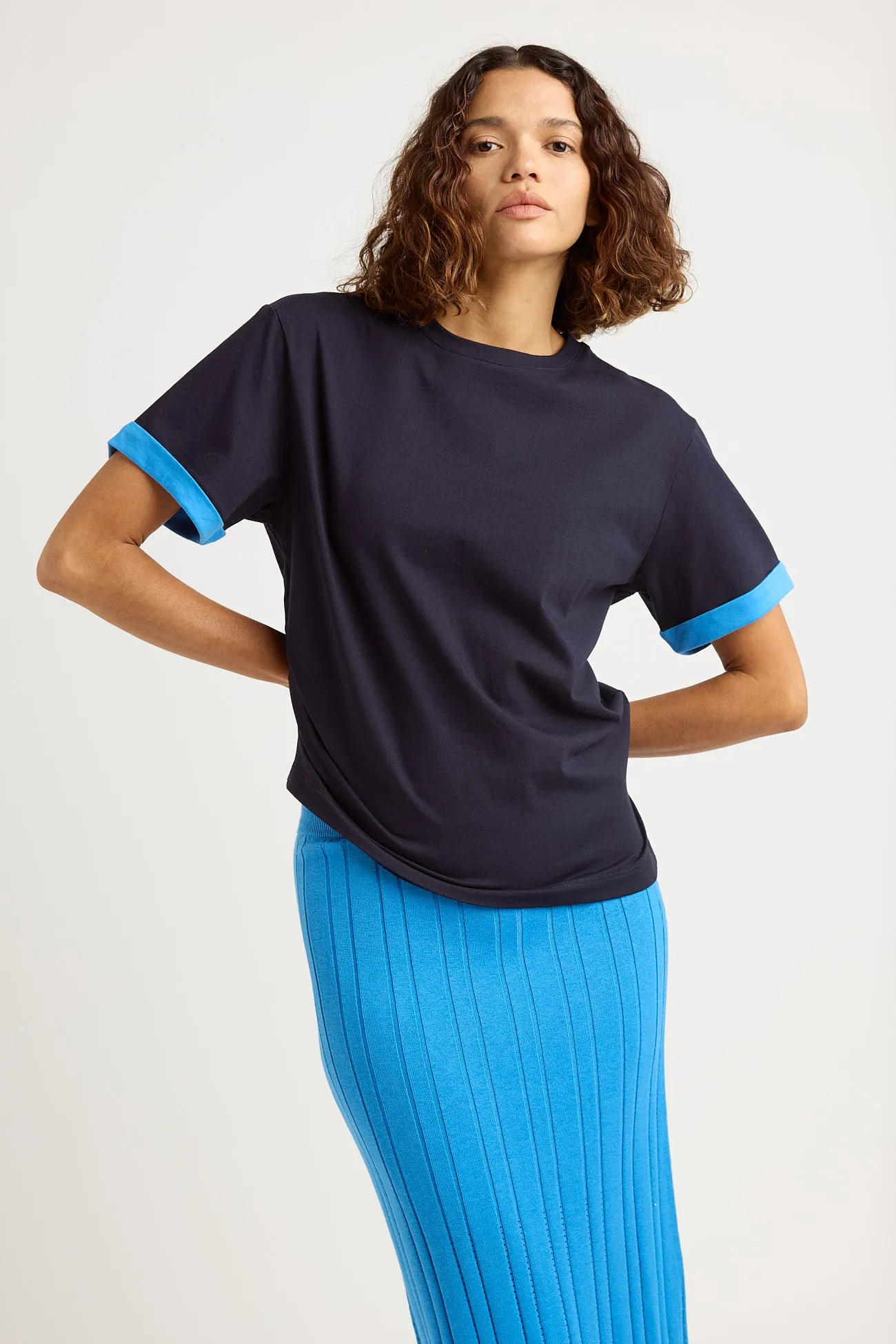 SUPIMA® CONTRAST SLEEVE TEE