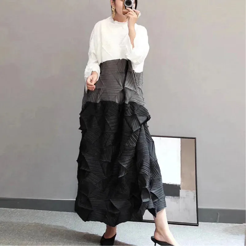 Women's Chic Oversized Japanese Pleated Dress